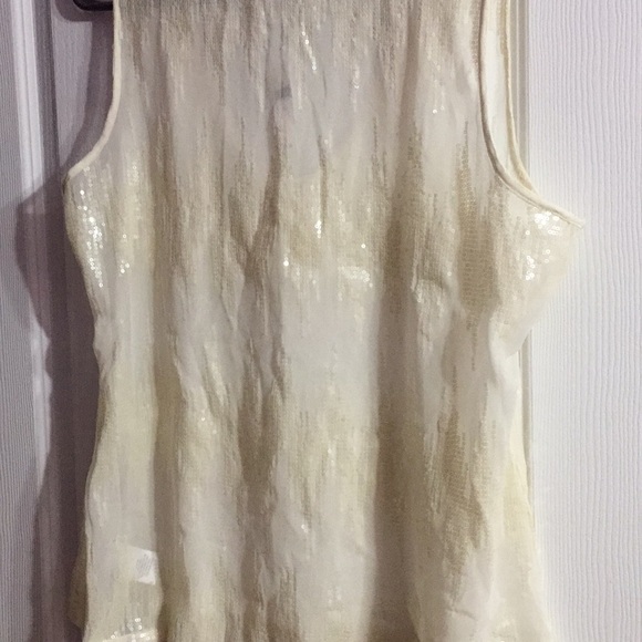 Sequinned Tie Front Tank Top - Picture 4 of 6